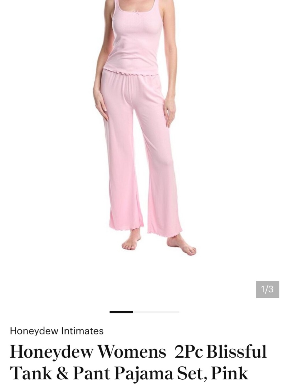Honeydew Intimates Blissful Tank Pajama Set NWT